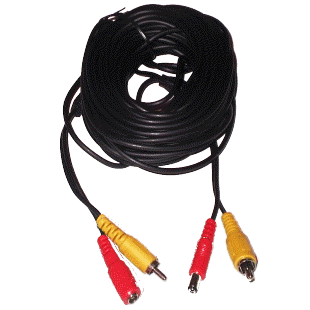 15m RCA-Kabel med video/strm