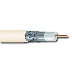 30m hvit Koaxial kabel